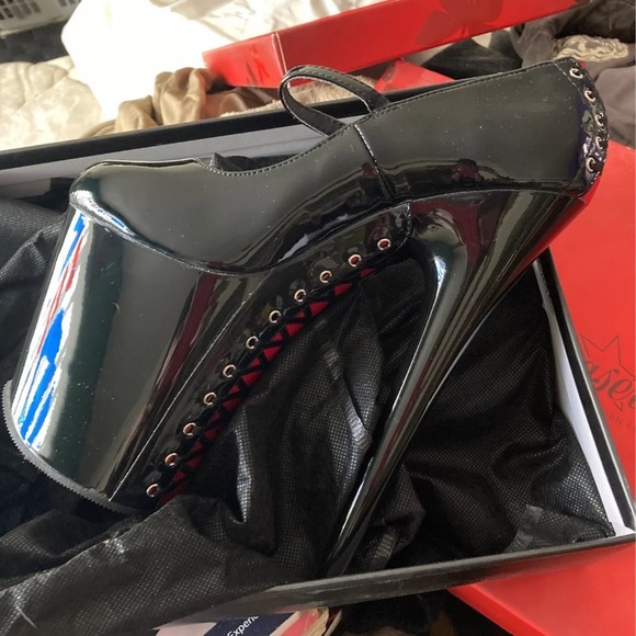 SOLD: Pleaser 8” corset Mary Janes, 7 - Picture 2 of 3